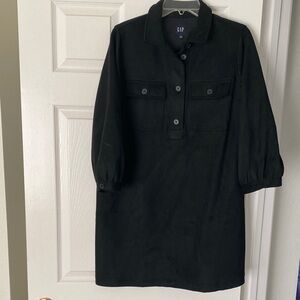 New GAP size M washable Black Collared Dress with Pockets